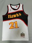 NBA 21 Wilkins Hawks Maillot Retro blanc